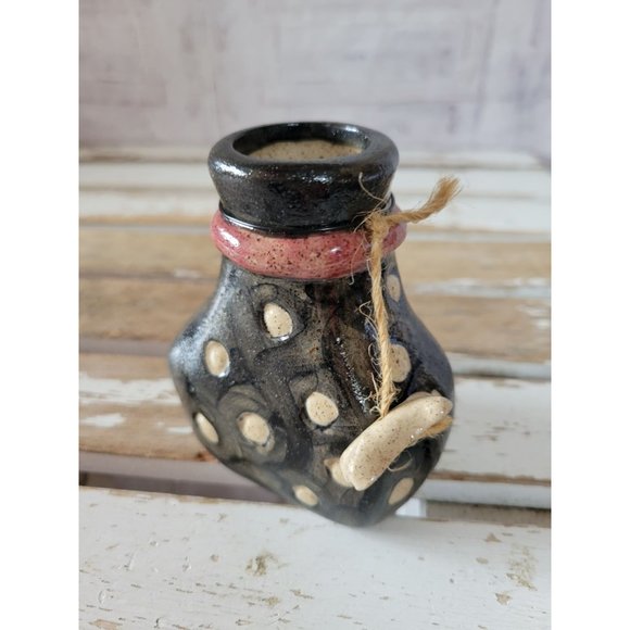 Lizard bones jar Halloween prop pottery bottle jar steampunk - Picture 3 of 7